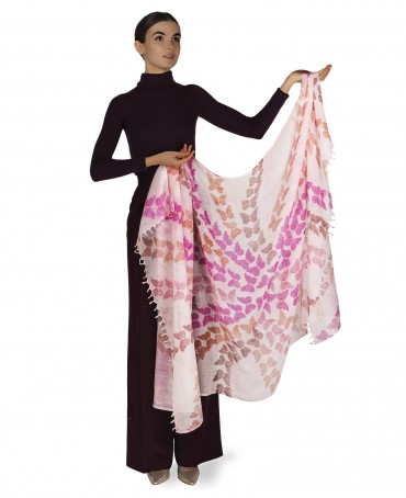 Палантин Унисекс HAND.W40-PAPILLON/ROSE